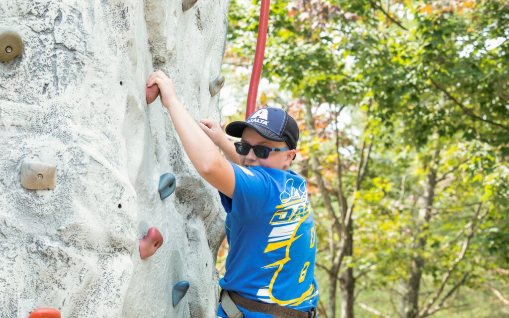 Camp Abilities rock climbing 2021